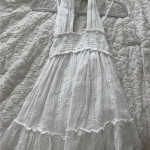 Aerie White Floral Mini Dress